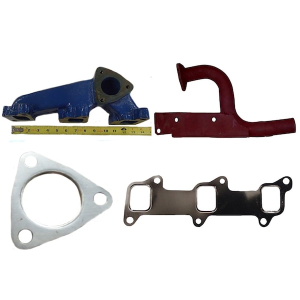 Aic Replacement Parts D3NN9430A Vertical Exhaust Manifold w/ Elbow & Gaskets Fits Ford/New Holland D3NN9430A-GASKET-ELBOW - main
